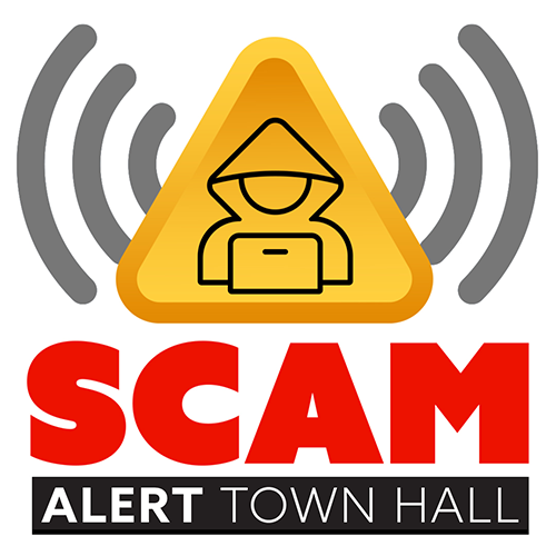 Scam Alert Town Hall graphic