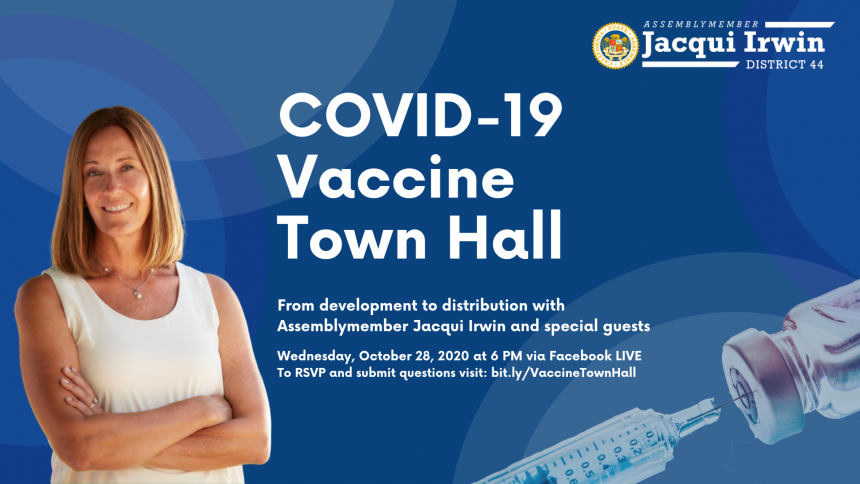 Assemblymember Jacqui Irwin Covid-19 Vaccine Town Hall