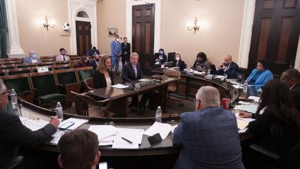 Asm. Irwin and Ventura County DA Nasarenko listening on