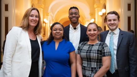 Group photo featuring Asm. Irwin, Dr. Aisha Lowe, Chidi Agu and others