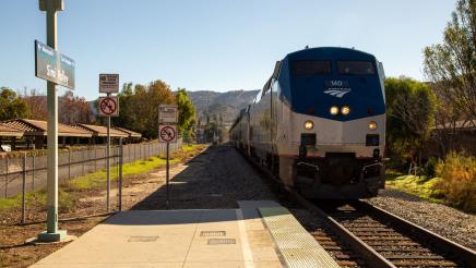 Metrolink train approaching