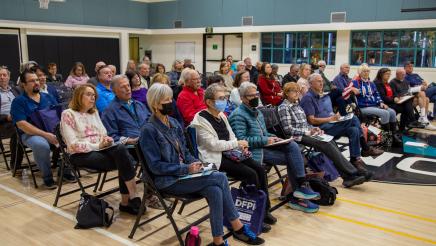 Audience in attendance