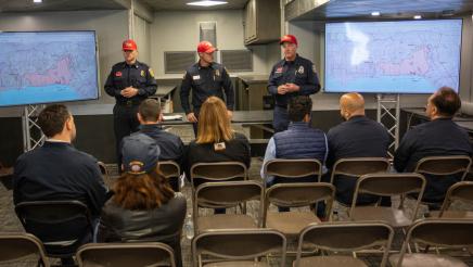 CAL FIRE staff briefing Asm. Irwin, Speaker Rivas and other members